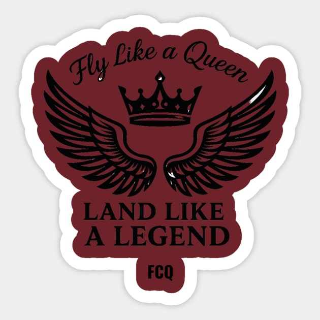 land like a legend Sticker by FirstClassQueen